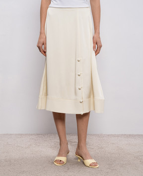 Jil Sander Beige midi skirt J01MA0168J76018