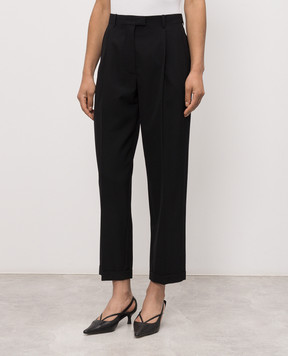 The Row Fini black wool trousers 11025W4467