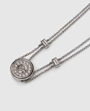 Versace Silver Medusa chain with crystals 10269831A00621