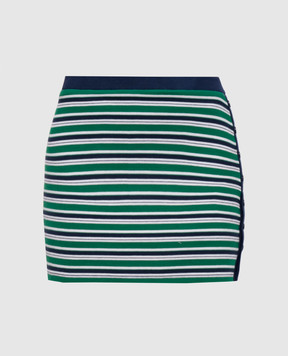 Simkhai Green striped short skirt 2263051ST