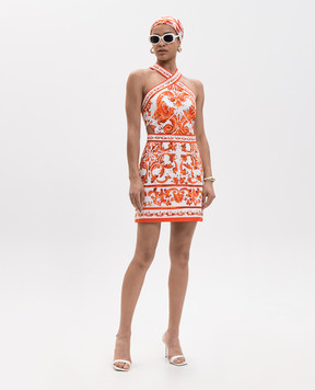 Dolce&Gabbana White dress with an open back F614TTGDDRD