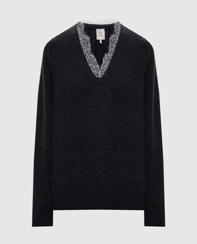 Loulou de Saison Gray cashmere pullover LEYLA LEYLA