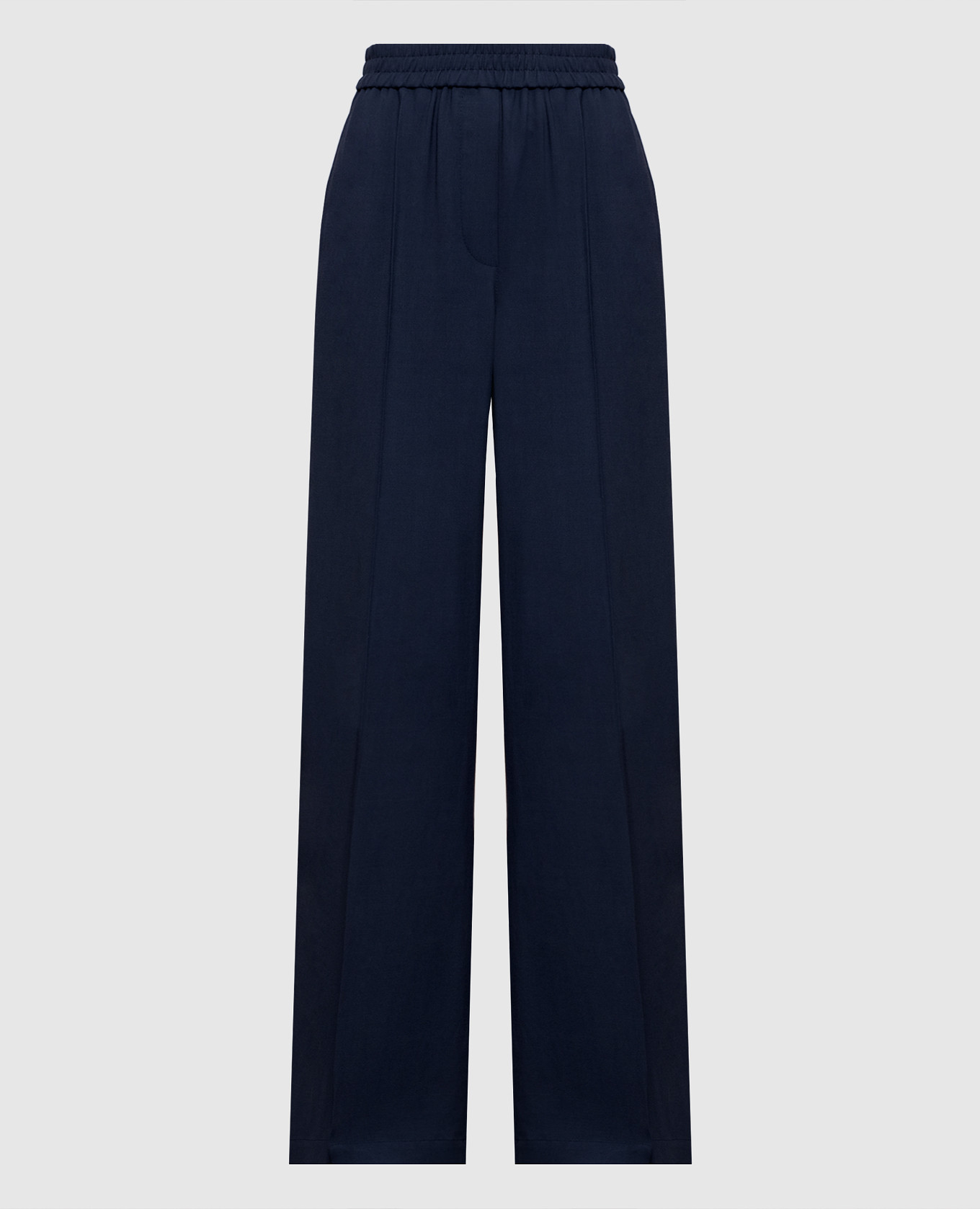 Blue pants with wool