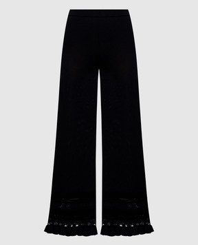 Twinset Black pants with ruffles 261TP3084