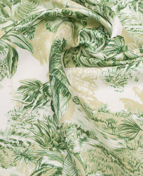 Alemais Sara green silk scarf 7350A