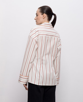 Dolce&Gabbana Ivory striped shirt F5U71TFR51T