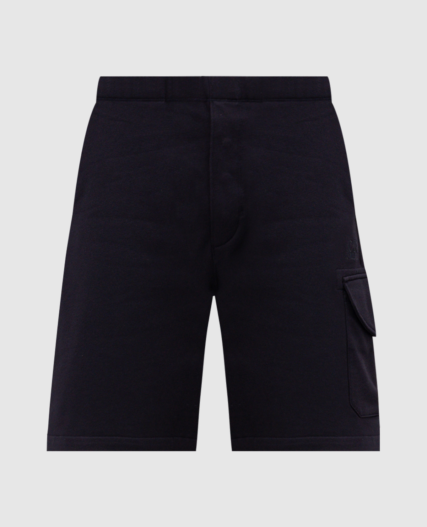 Blue shorts with logo embroidery