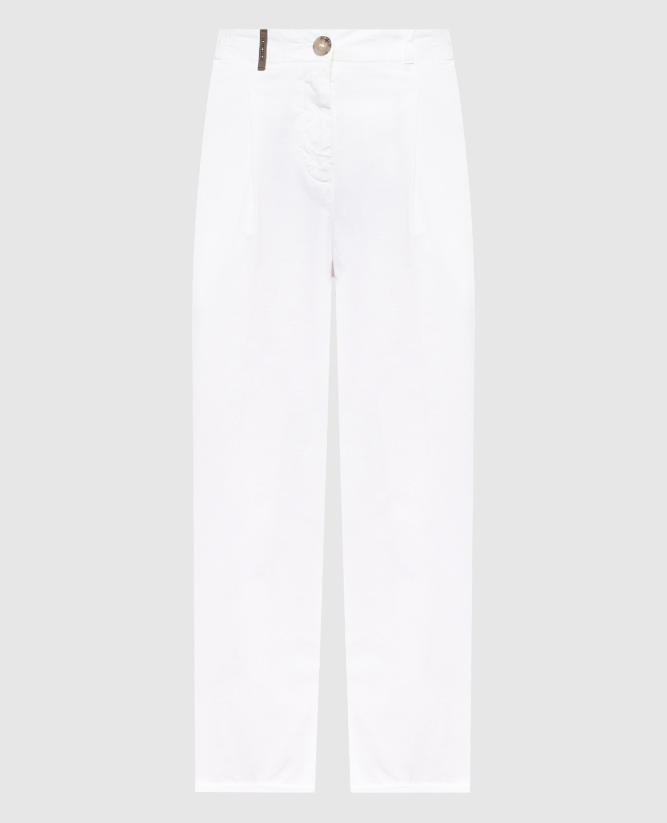 White pants with lapels
