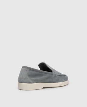 MooRER Saville grey suede loafers SAVILLEP5