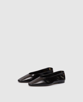 Saint Laurent Black leather ballet flats SAO 860600AAEHF