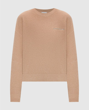 Peserico Beige wool, silk and cashmere sweater A99858F12K09283