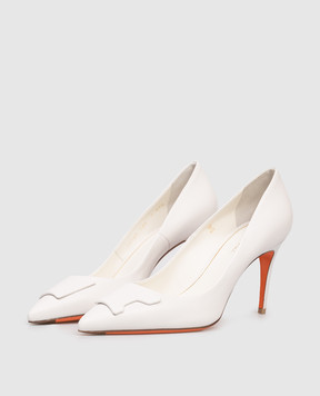 Santoni White leather shoes WDID71207HI2TSZA