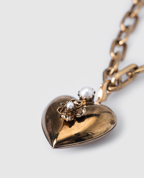 CelesteG Gold chain with heart-shaped pendant 437