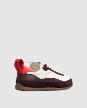 Alexander McQueen Burgundy EC1 combo sneakers 856192WIAJ4
