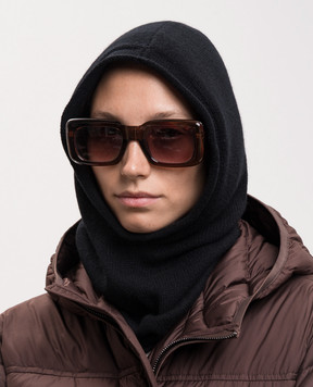 Allude Black cashmere hood 26511225