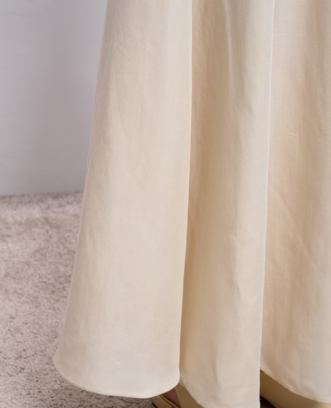 

Ivory linen maxi skirt Woolrich, Beige