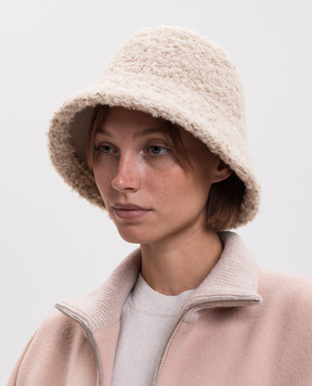 Peserico Beige alpaca wool panama hat E36238C0CC964