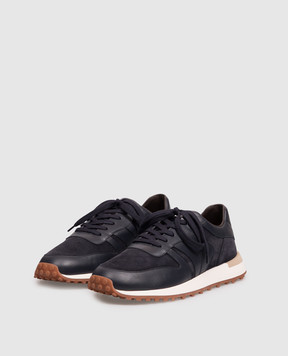 Brett Johnson Blue leather sneakers FW26SH3OPENAV