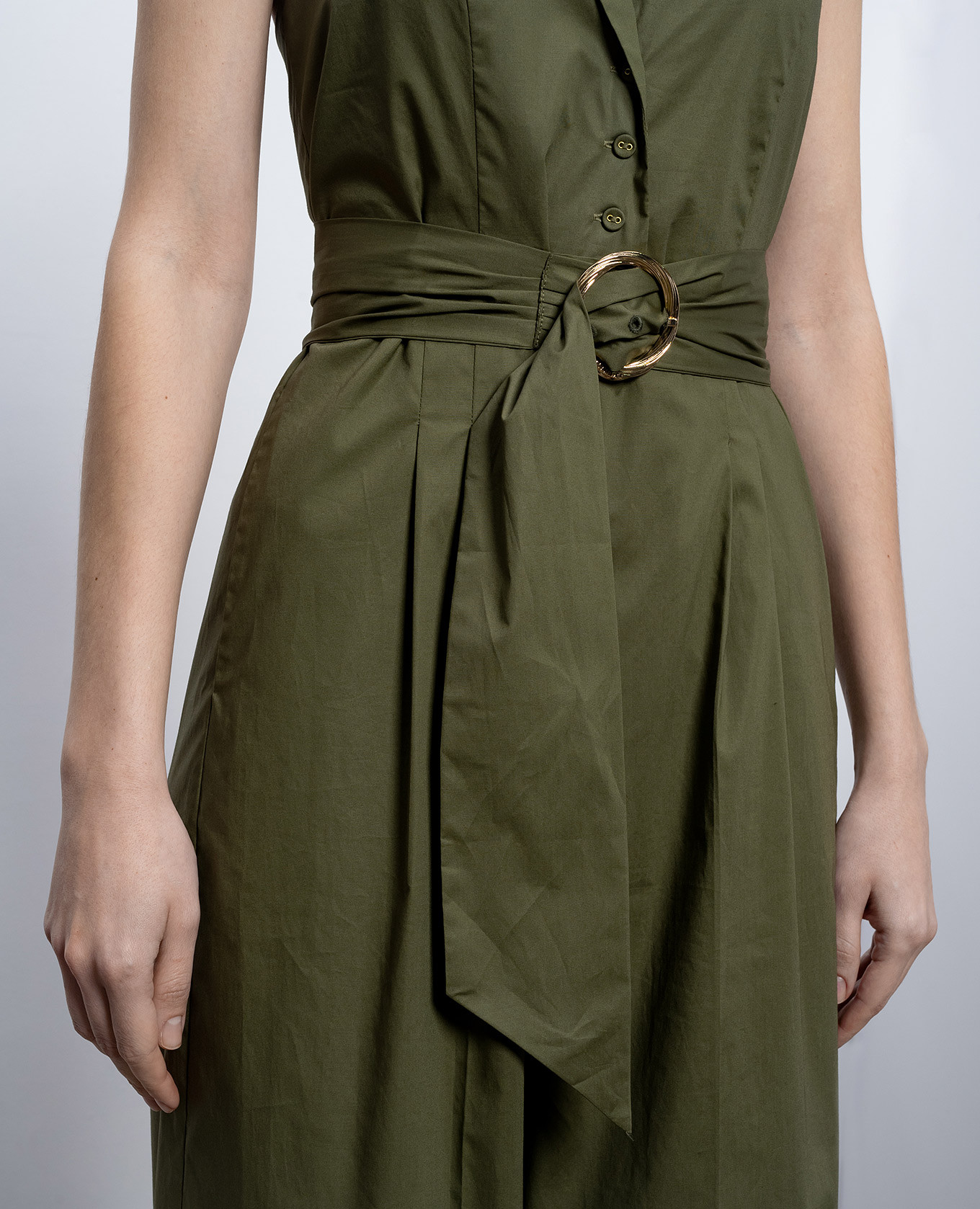 

Green jumpsuit with open back Twinset