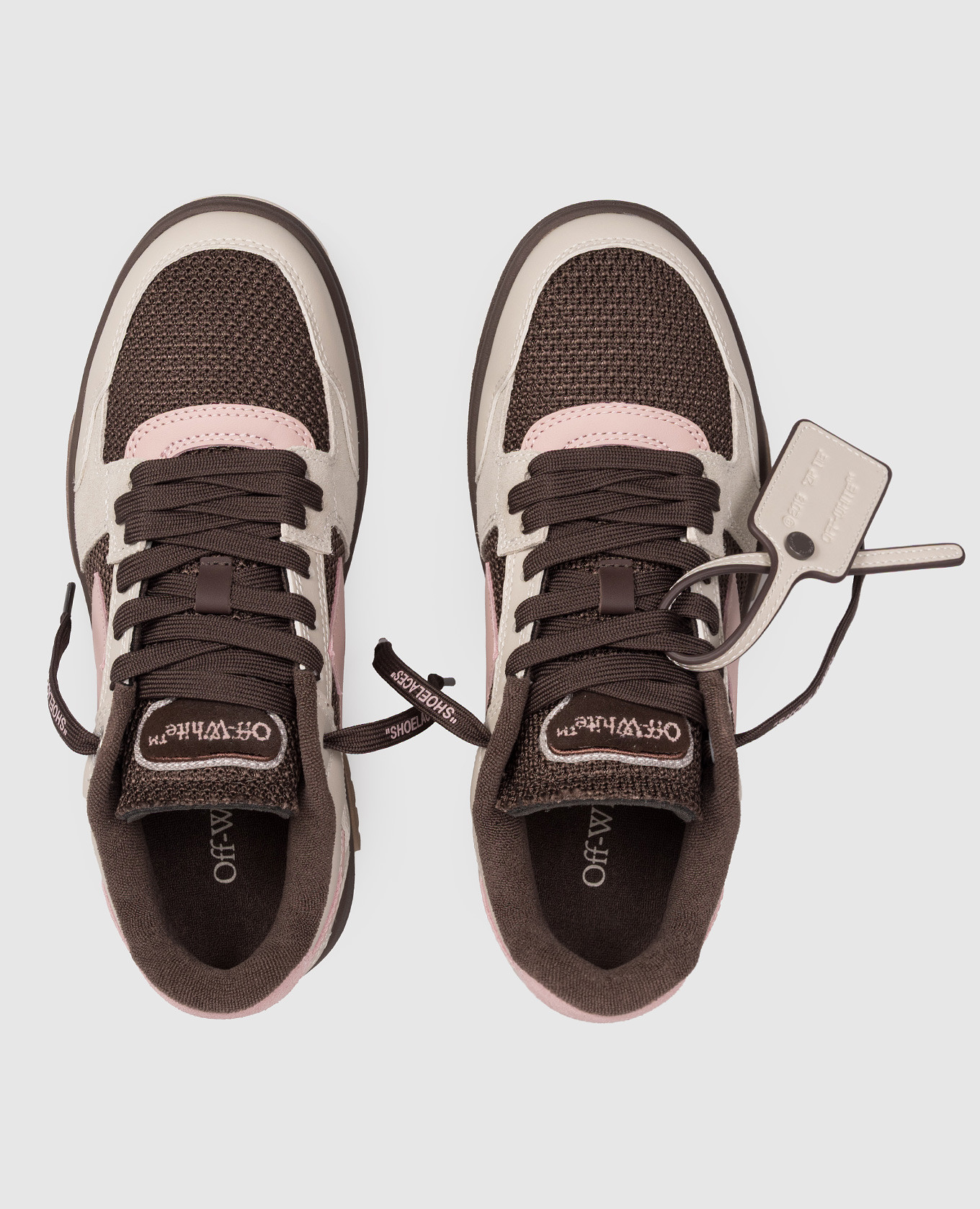 

Brown Slim Out Of Office combo sneakers Off-White