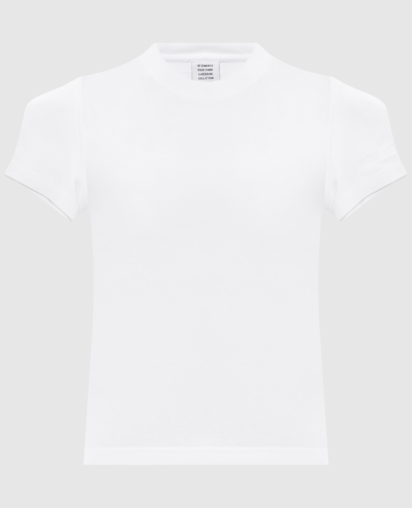 White top with logo embroidery Vetements
