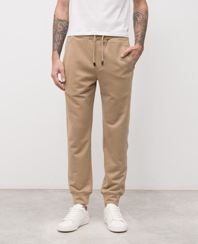 ISAIA Beige silk joggers MP0048J0372