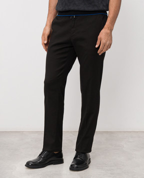 Stefano Ricci Black linen pants M1T6100051LCTL1U