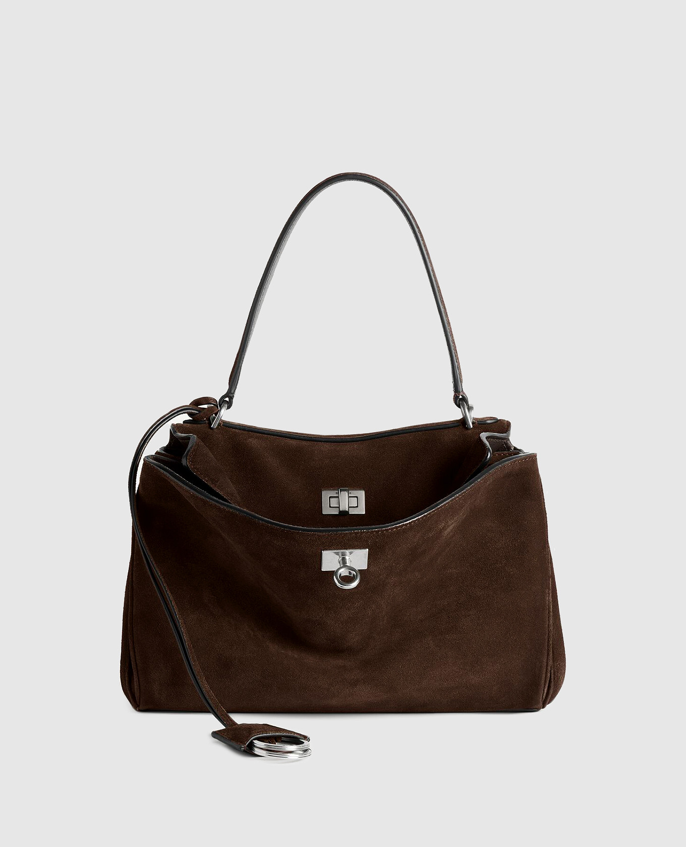 Brown suede Rodeo bag