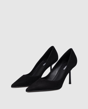 Le Silla Bella black suede shoes 4215C080BMPPVEP