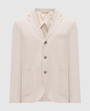 Peserico Beige linen, wool and silk jacket R5150908275