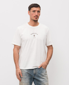 Maison Margiela MM6 White T-shirt with logo print SH2GC0038M20048
