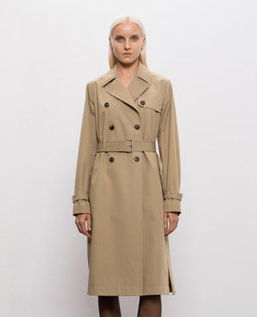 Fendi Double-breasted khaki trench coat FF6244AMVN
