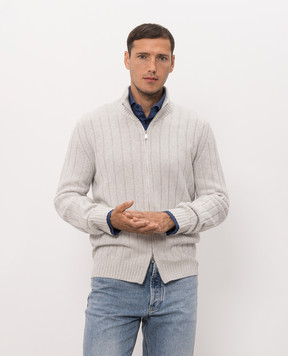 Brunello Cucinelli Gray cashmere cardigan M22506006