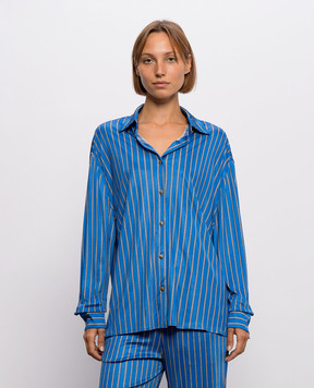Versace Blue printed shirt 10256861A18441
