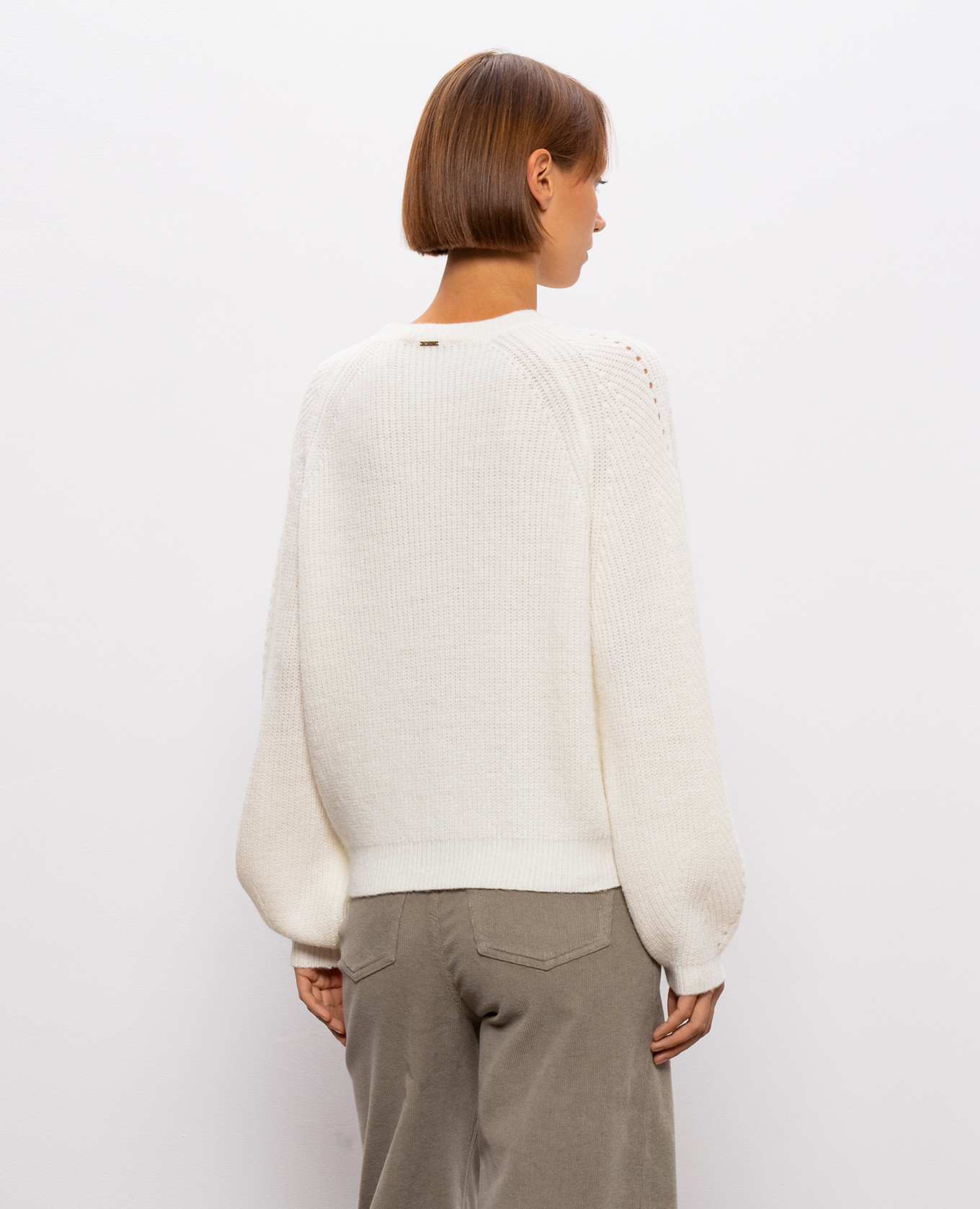 Ivory alpaca wool sweater Twinset 4