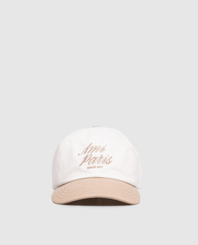 Ami Paris White cap with logo embroidery UCP278AW0041m