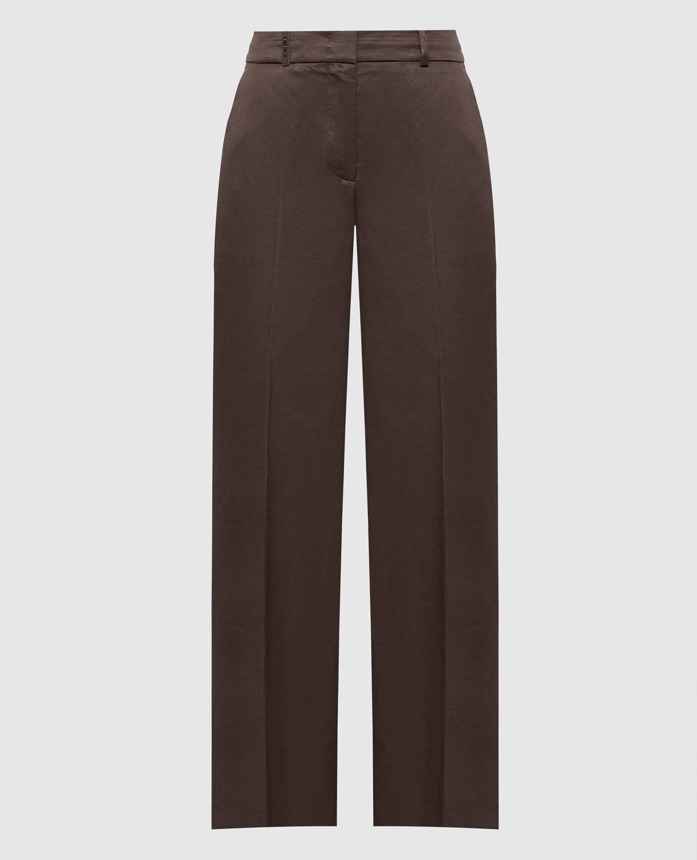 Brown linen pants