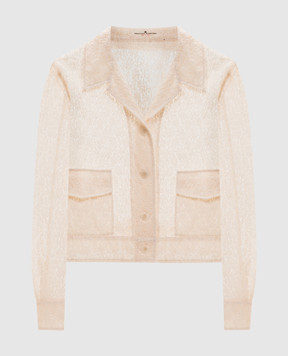 Ermanno Scervino Beige lace jacket D482I354EQF