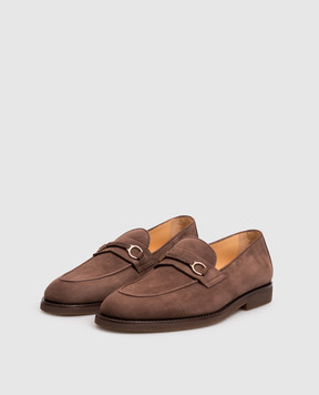 Brunello Cucinelli Brown nubuck loafers MZUNKNE671