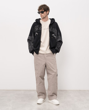 Off-White Black Skyline sports jacket 44MBE015Z26F001
