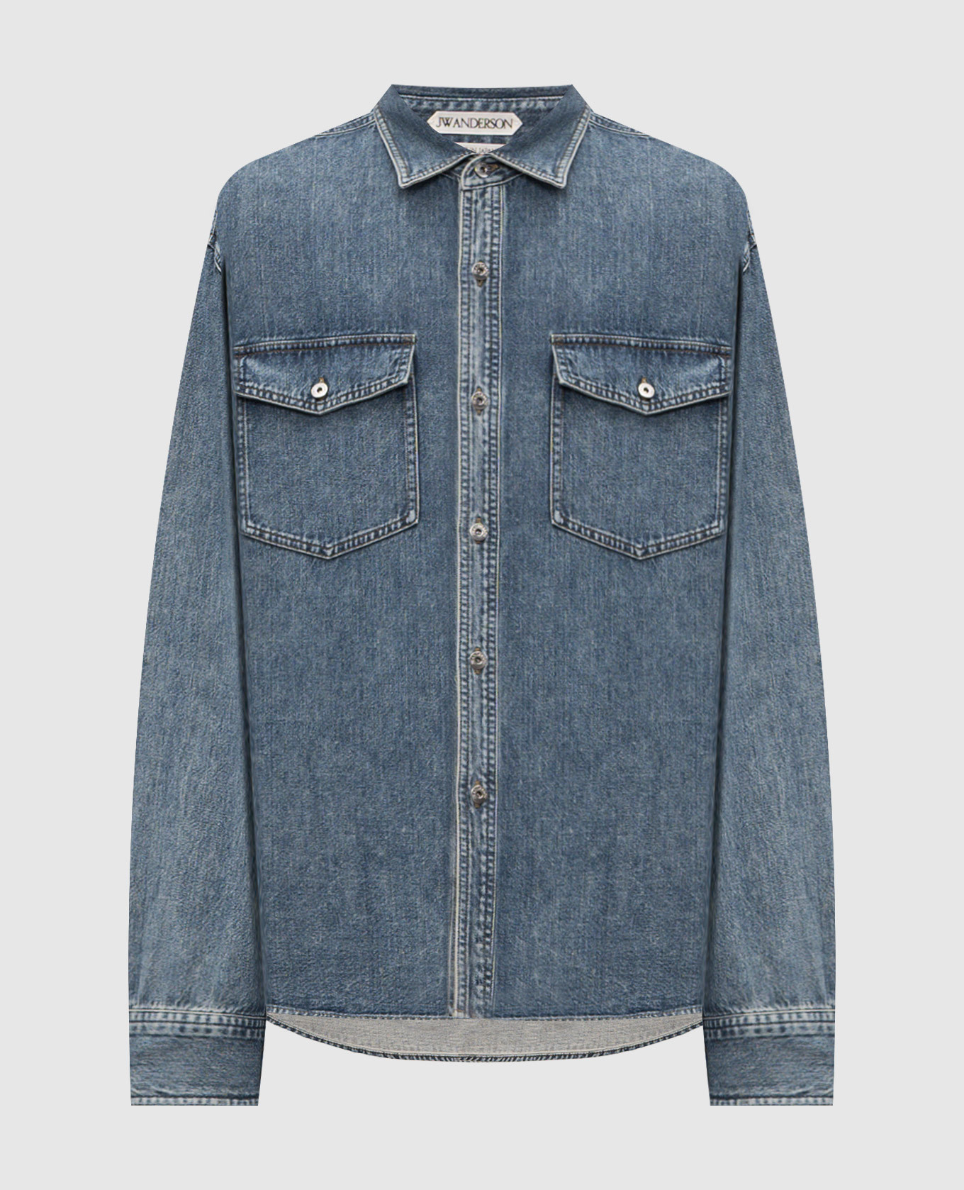 

Blue denim shirt with patch JW Anderson