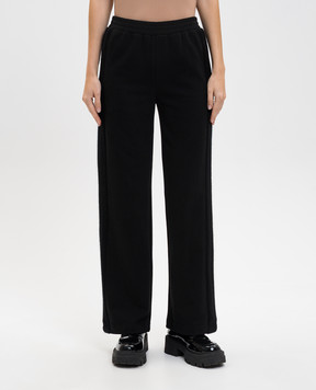 Twinset Black pants with logo 252LL2CBB