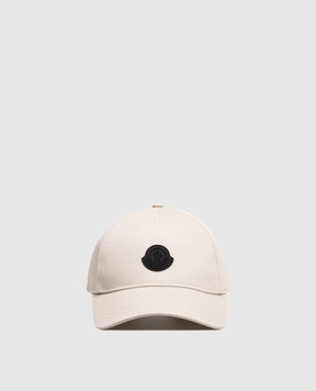 Moncler Gray cap with logo patch L20933B000580U082