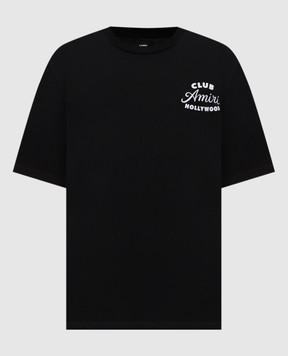 AMIRI Black CLUB T-shirt with logo AMJYTE1254