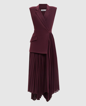 Simkhai Burgundy midi dress with double construction 4261226CP