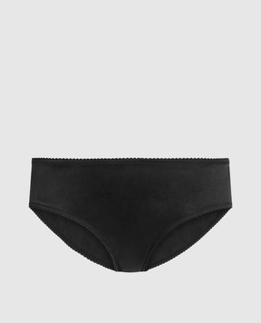 Dolce&Gabbana Black silk slip panties O2B23TONO13
