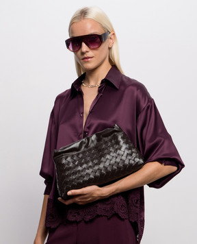 Bottega Veneta Brown leather pouch bag Notte 844626V3IV0