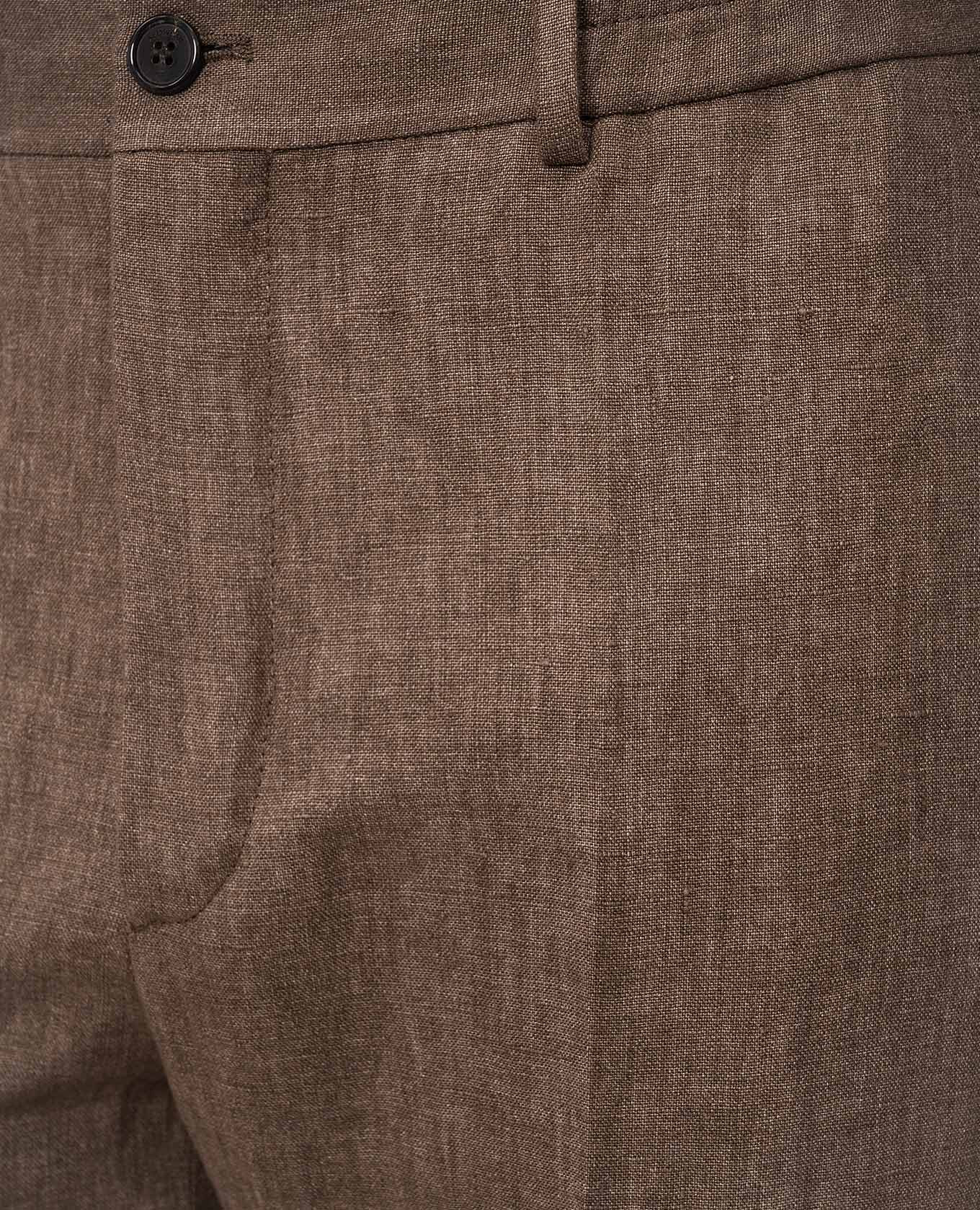 Brown linen pants Slowear 5