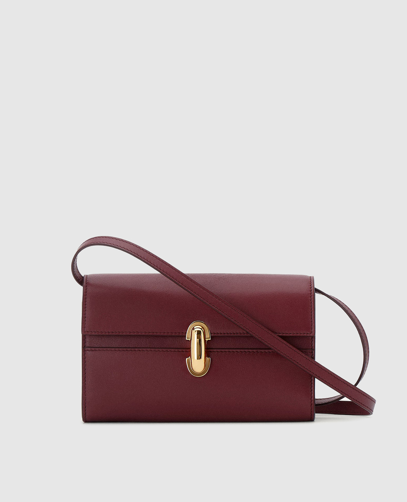

Symmetry burgundy leather crossbody bag Savette