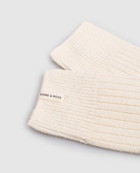 Dore & Rose Beige wool sleep socks WOOLBLENDSOCKS